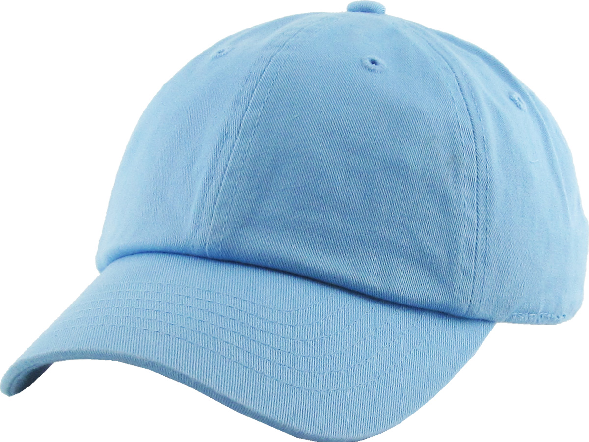 Sky Blue youth low profile front view